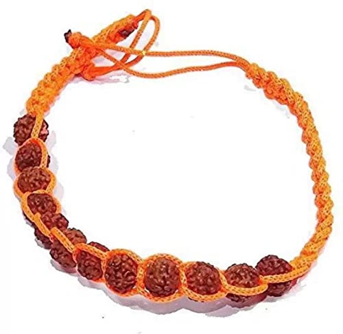 Rudraksha armlet bois gemme dori bijou de bras ethnique pour femme et homme