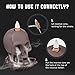 SOYO Incense Waterfall Burner Skull Christmas Decoration, Backflow Ceramic Incense Holder Goth Decor, Incense Fountain with 120 Incense Cones & 30 Incense Sticks