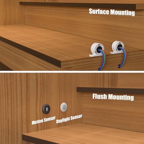 image for KOMIGAN Intelligent Motion Sensor Cascading Style LED Stair Lighting K