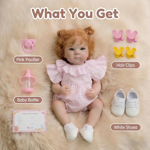 Muñeca realista bebé reborn de vinilo 18 pulgadas miniatura 2