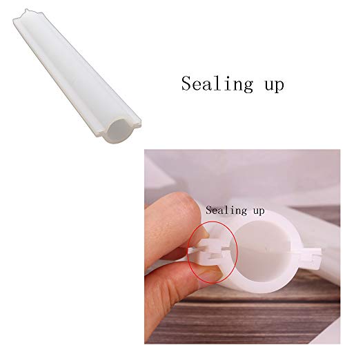 image for EchoDone Round Tube Column Silicone Soap Candle Mold Embed Soap Making