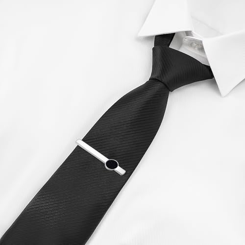 Image of GWD Cufflinks and Tie Clip Set Personalized Cuff Links Business Wedding