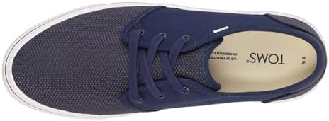 TOMS Mens Carlo Lace Up Sneakers Shoes Casual - Blue - Size 9 D | Image 3