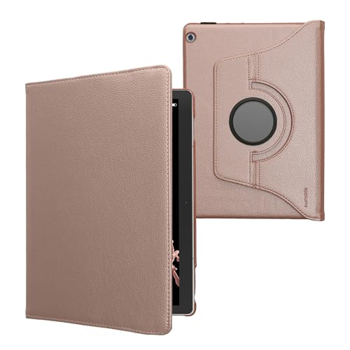 kwmobile Schutzhülle kompatibel mit Huawei MediaPad M3 Lite 10 - Hülle 360° Tablet Cover Hülle Rosegold