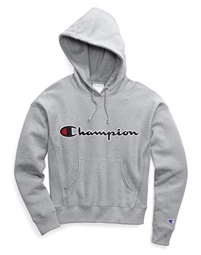 Champion Life Women's Reverse Weave Pullover Hood (X-Large, Heather Grey)