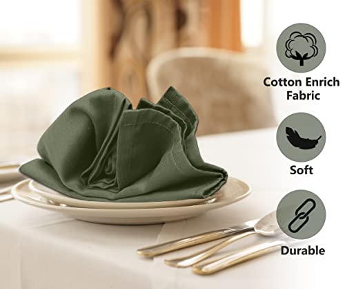 image for Ruvanti Cloth Napkins set of 12, 18x18 Inches Napkins Cloth Washable, 