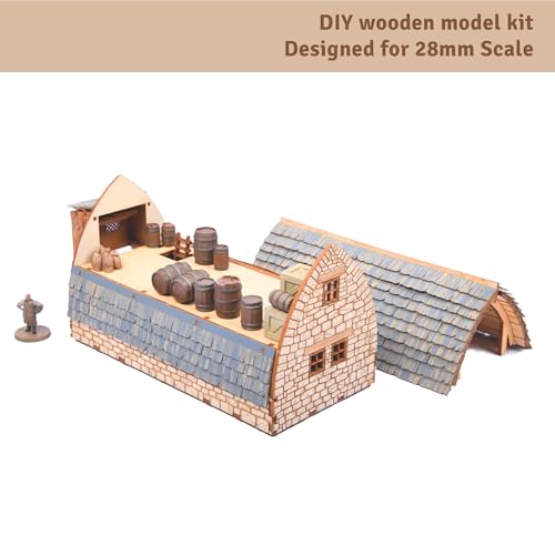 Medieval Barn (Livery) DIY Building Kit for Teens and Adults, Suitable for Playing with Family Realistic by I BUILT IT - Image 2