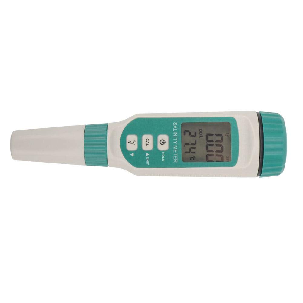 Medidor de salinidad digital portátil con sensor inteligente AR8012 y pantalla LCD para acuario, piscina y laboratorio, preciso y fácil de usar