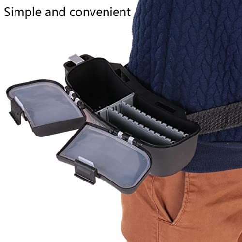 Fishing Waist Bag, Portable Tackle Box Storage Case with Belt, Multifunctional for Lure Baits, Reel, Hook, Outdoor Fishing Gear miniatura 3