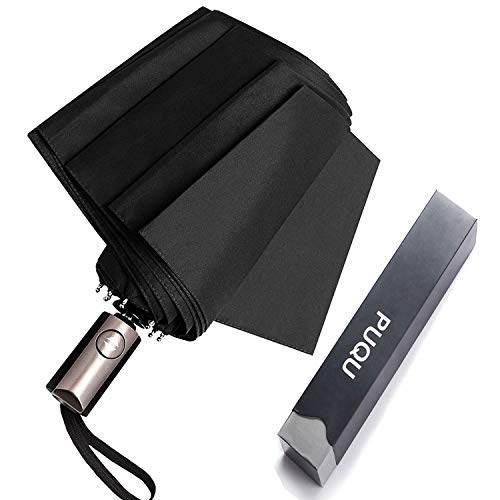 PUQU, Parapluie pliants  noir noir big