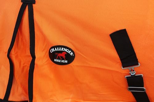Image of Challenger Horse Mesh Summer Fly Sheet Spring Airflow Orange 7309
