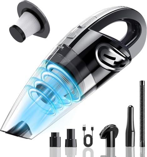 KIETRIX Cordless Handheld Car Vacuum — 15,000Pa Suction, 30-Minute Runtime