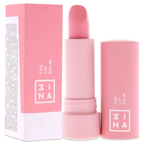 3INA Makeup - Vegan - The Lip Balm - Rosa - Balsamo Labbra Idratante Riparatore - Trattamento Labbra Secche - Intensive Lip Balm - Protegge E Ripristina - Morbida Finitura Naturale - Cruelty Free - 3
