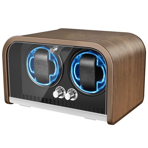phresen Watch Winder for 2 Automatic Watches, Super Quiet Motor,Built-in Illumination