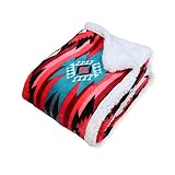 TrailCrest Sherpa Fleece Throw Blanket, Cozy Plush Adult Aztec Blanket for Men & Women Reversible wi