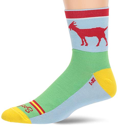 SockGuy Unisex-Adults Goat, Blue, L/XL