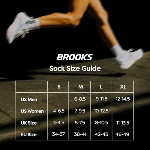 Brooks Run-In No Show Socks, Athletic Running Socks, Comfort Fit, 3-Pack - White - L by Brooks - Image 3