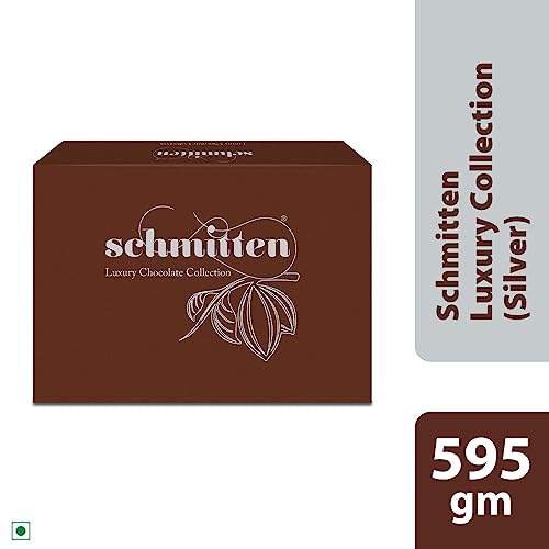Image of Schmitten Luxury Chocolates Collection - Assorted Gift Pack - Silver, 595 Gm