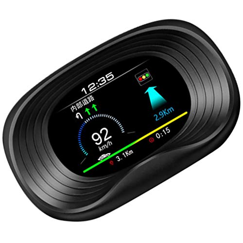 IMIKEYA UNIVERSAL CAR HAD HEAD UP DISPLAY DIGITAL GPS SPEEDOMETER WINDSHIELD PROJECTOR SPEED UP TEST BRAKE TEST ODOMETER FOR ALL VEHICLES