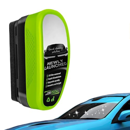 Automotive Oil Film Cleaning Brush, 150ML Glass Cleaning Board, ar Window Glass Oil Film Cleaner, Remove Dirt Improve Clarity & Visibility, Enhance Visual Effect of Automotive Windshield (1)