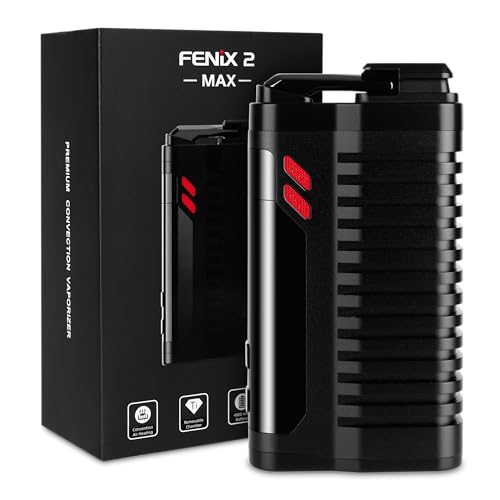 FENiX 2 MAX Vaporizador para hierbas y extractos | Convección real | Cámara de titanio | Batería de 4800 mAh | USB C *Negro*