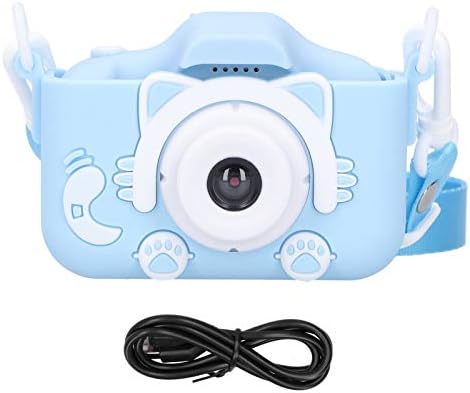 Silicone 2.0in IPS Digital Camera X5S ABS Environmentally Friendly Children Camera Toy The Best Thanksgiving/Christmas/Birthday Gift for Kids(Blue) 4 41aOB4gaCDL. AC