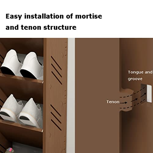 Étagères à chaussures 6 niveaux grand rangement peu encombrant
