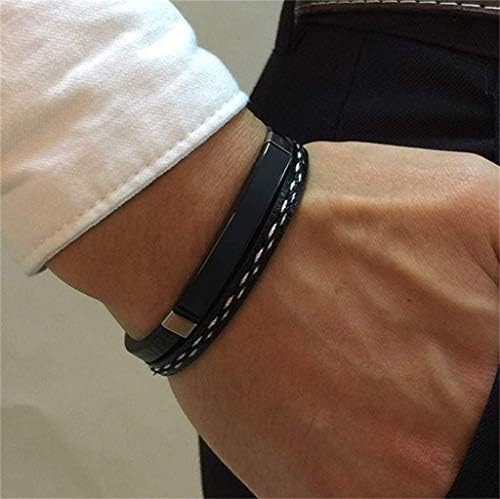 Pulsera hombre cuero y acero vikingo 41aOBEnwG6L. AC SR38. SL1000