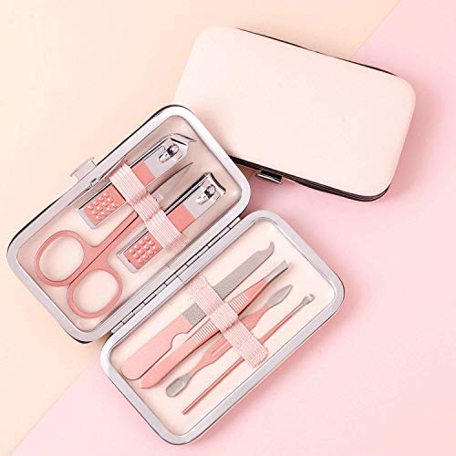 Vitalogy - Manicure Pedicure Kit for Women for Foot, Hand & Face Care with LUXURY TRAVEL Case | Nail Cutter Kit Set, Nail Clipper, Eyebrow Scissors, Tweezers, Nail File,... - Image 6