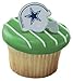 NFL Dallas Cowboys Football Helmet Cupcake Rings - 12 pc