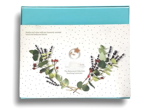 𝐿𝒾𝓏 𝑒𝒶𝓇𝓁𝑒 | Botanical Collection Soothing Lavender Gift Set | Lavender & Basil Hand Repair 150mL and Nourishing Botanical Body Cream 200mL | Imperfect Box