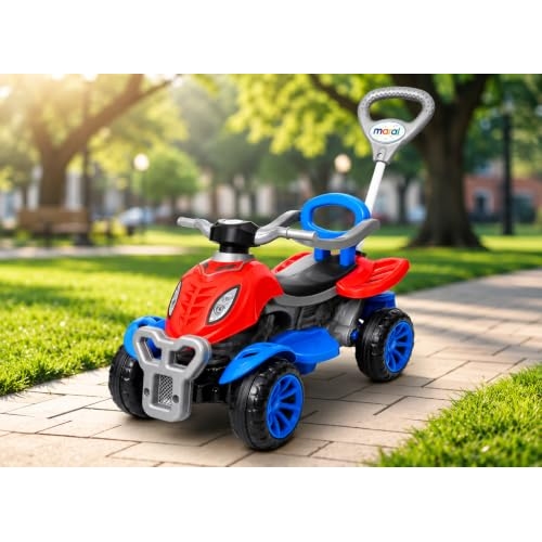 Quadriciclo Infantil Maral 2 em 1 Passeio e Pedal com Haste Direcionável Quadriciclo Infantil Maral 2 em 1 Passeio e Pedal com Haste Direcionável