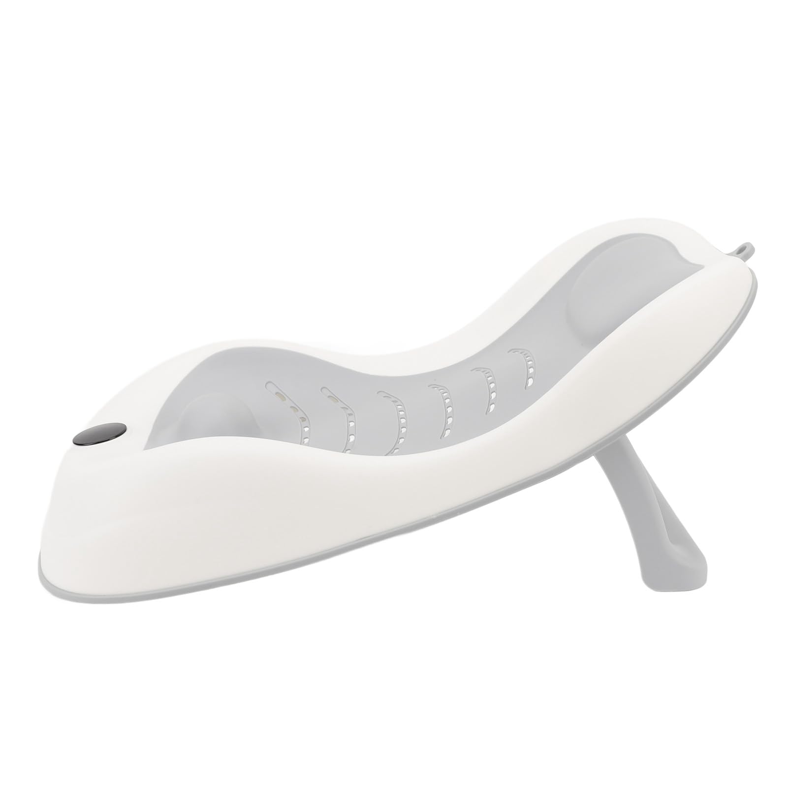 Asixxsix Soporte Plegable para Baño de bebé con Termómetro para Recién Nacidos, Asiento de Baño para bebé, Lavabo Ajustable para Bañera de (GRAY)