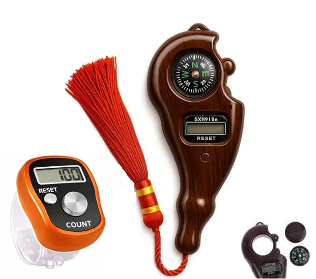 Finalize Digital Finger Counter-Tally Counter -jaap Counter | Jaap mala Counter | mala jaap Counter | Tasbeeh Misbaha Counter-Different Use| jaap Counter Machine(Multi Colour)- (Combo Set)