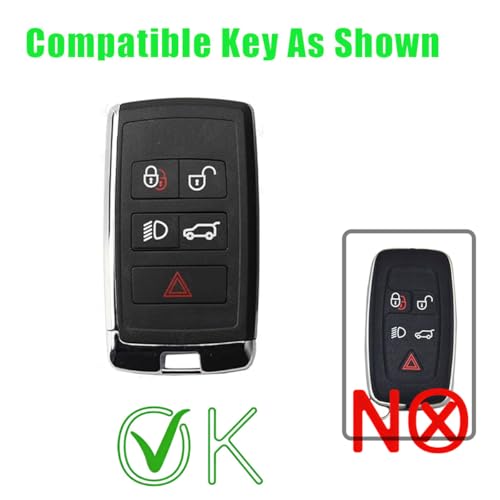 Carcasa para llave Range Rover de cuero con patrón de carbono 2