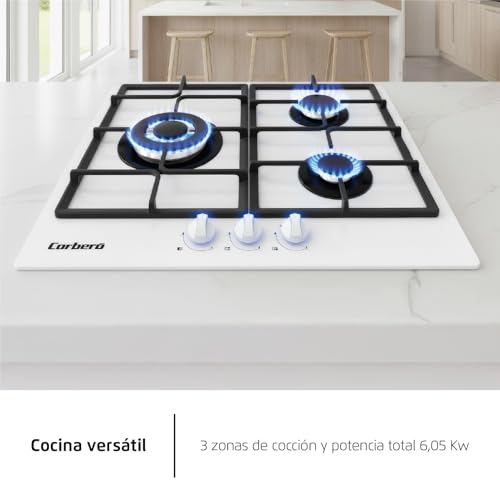 Plaque de cuisson gaz butane 60cm Corberó avec arrêt automatique - 7