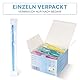 ARNOMED® Einwegzahnbürsten mit Zahnpasta [100 STÜCK] - Einmalzahnbürste mit Zahnpaste - Zahnbürste Einzeln Verpackt - Reisezahnbürste mit trockener Minz Paste - Einweg Zahnbürste für Unterwegs