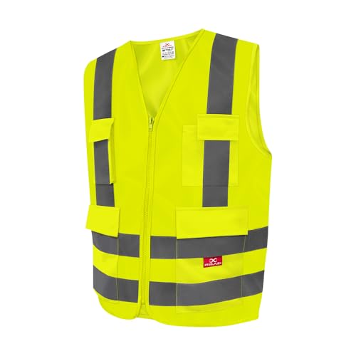 Colete Refletivo Steelflex 4 Bolsos Amarelo XXG