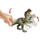 Jurassic World: Dominion Potężny atak Figurki inspirowane drapieżnymi dinozaurami, funkcja ataku, większy zakres ruchu, zabawa fizyczna i wirtualna, prezent dla dzieci od 4 roku życia, HDX49