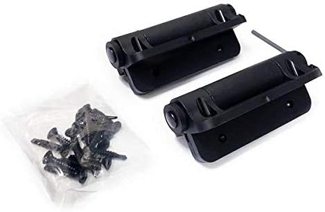 Black Adjustable Spring Hinges with Durable Glass-Filled Nylon for Door, gate, Fencing (One Pair), WI-JH500N-SP
