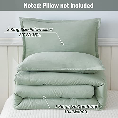 Litanika SOLID SAGE K King Size Comforter Set Sage Green thumb #7