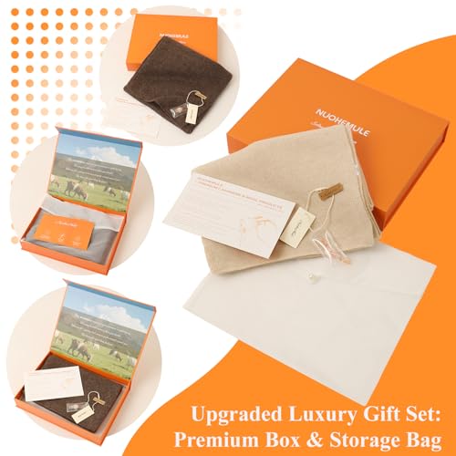 Luxury 100% Cashmere Scarf for Women & Men, 59''x10'' Unisex Extra Warm Winter Scarf, Travel Wrap with Premium Gift Box4