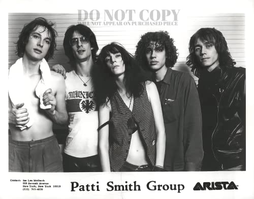 Photo rare Patti Smith Group idée cadeau originale pour passionné de rock et poésie