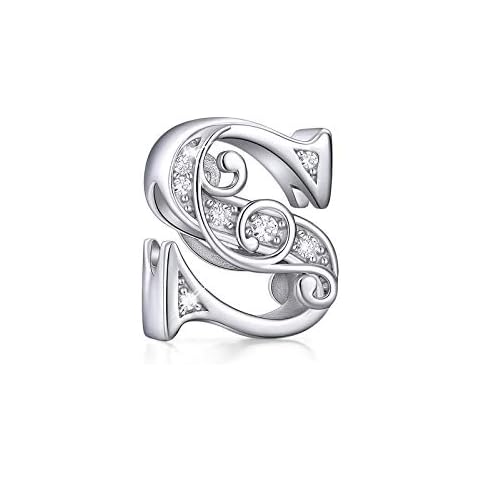 FOREVER QUEEN 925 Sterling Silver Alphabet Charm Cover