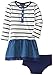 Nautica Baby-Girls Infant Chambray and Stripe Combo Dress
