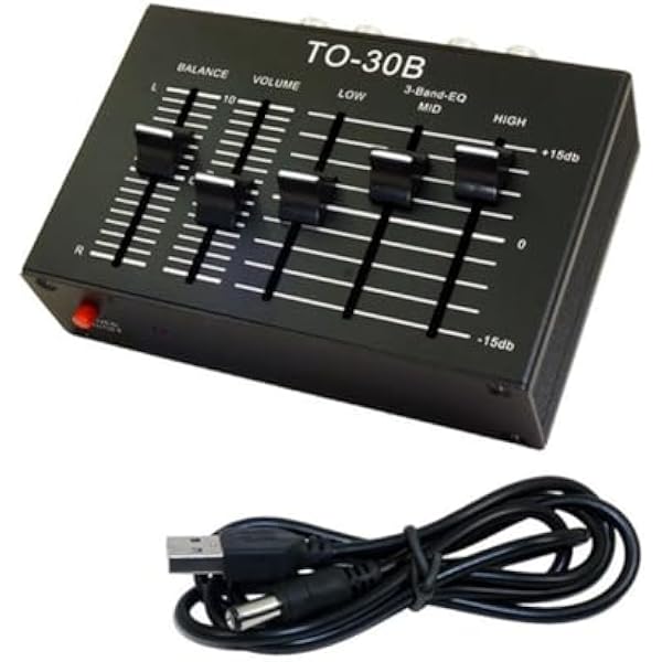 ISTOVO To-30B DC5V Stereo Audio EQ Wysokie Średnie i Niskie Trzypasmowy Zbalansowany Przedwzmacniacz Audio Balans Regulacja Głośności
