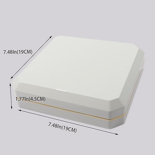 Miniatura 4 de HSLFUAI Caja organizadora de collar con luz LED, joyero para collar, cajas de collar para regalo de joyería, caja de regalo de joyería para boda,