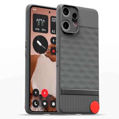 Image of Amazon Basics Back Cover for CMF by Nothing Phone 2 Pro 5G | Full Camera Protection | TPU Soft Flexible Shockproof Bumper Case(Grey)