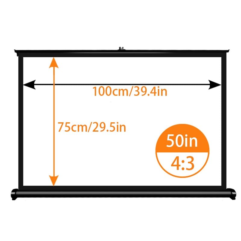 Pantalla Manual de Proyector de Sobremesa 50" 4:3 miniatura 7