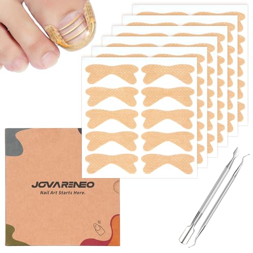 Ingrown Toenail Treatment Breathable Curved Toenail CorrectorIngrown Toenail Corrector Strips with File and Lifter Nail Correction Stickers Removal Kit Pain Relief 60Pcs